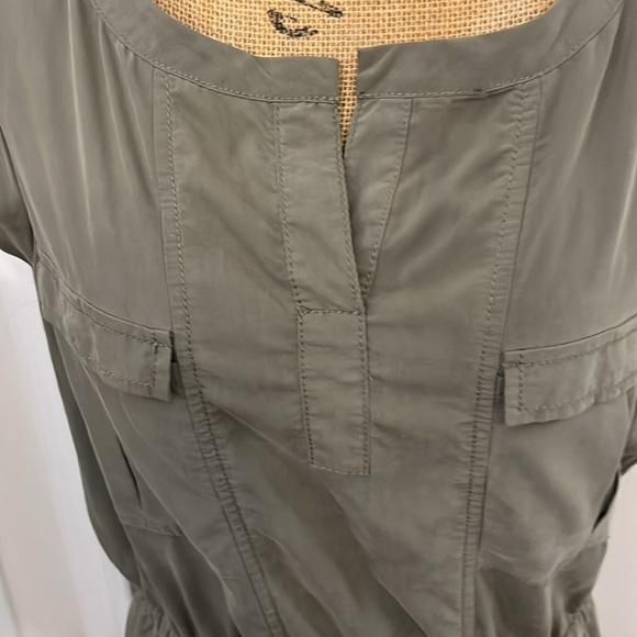 Olive green, mini dress size small silence and noise is the brand gently used - Picture 2 of 4